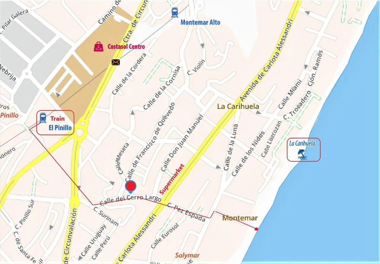 Shiny Studio With Pool & Carihuela Beach At 500M Torremolinos 0*,  Spanje